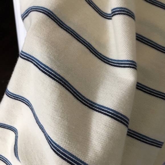 CHIC Madewell Blue White Striped Mini Spring Dress - Picture 5 of 5